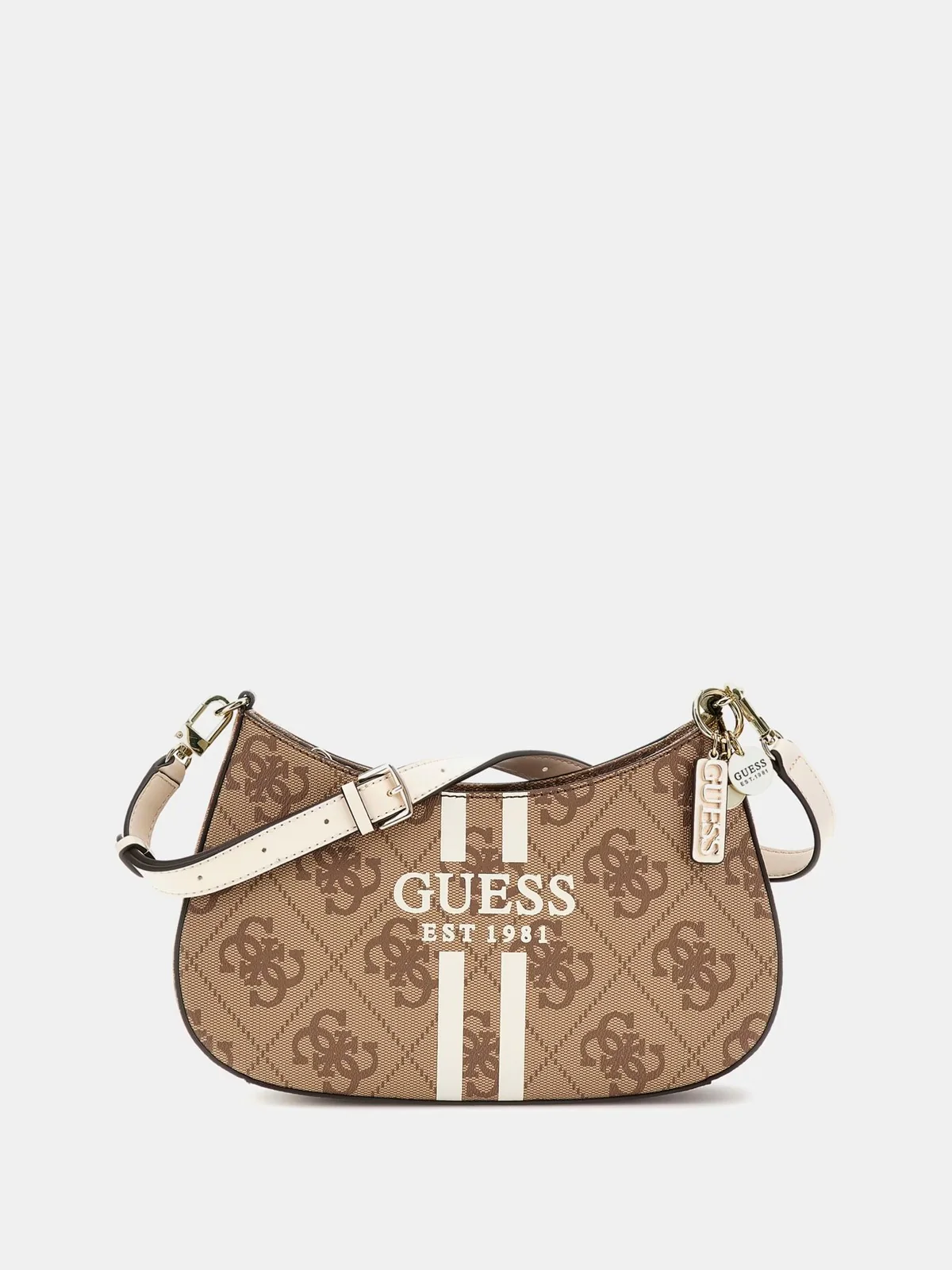 GUESS Borsa Donna NOELLE II TOP ZIP SHOULDER BAG HWOS96 72180 LTL LATTE LOGO - Image 2