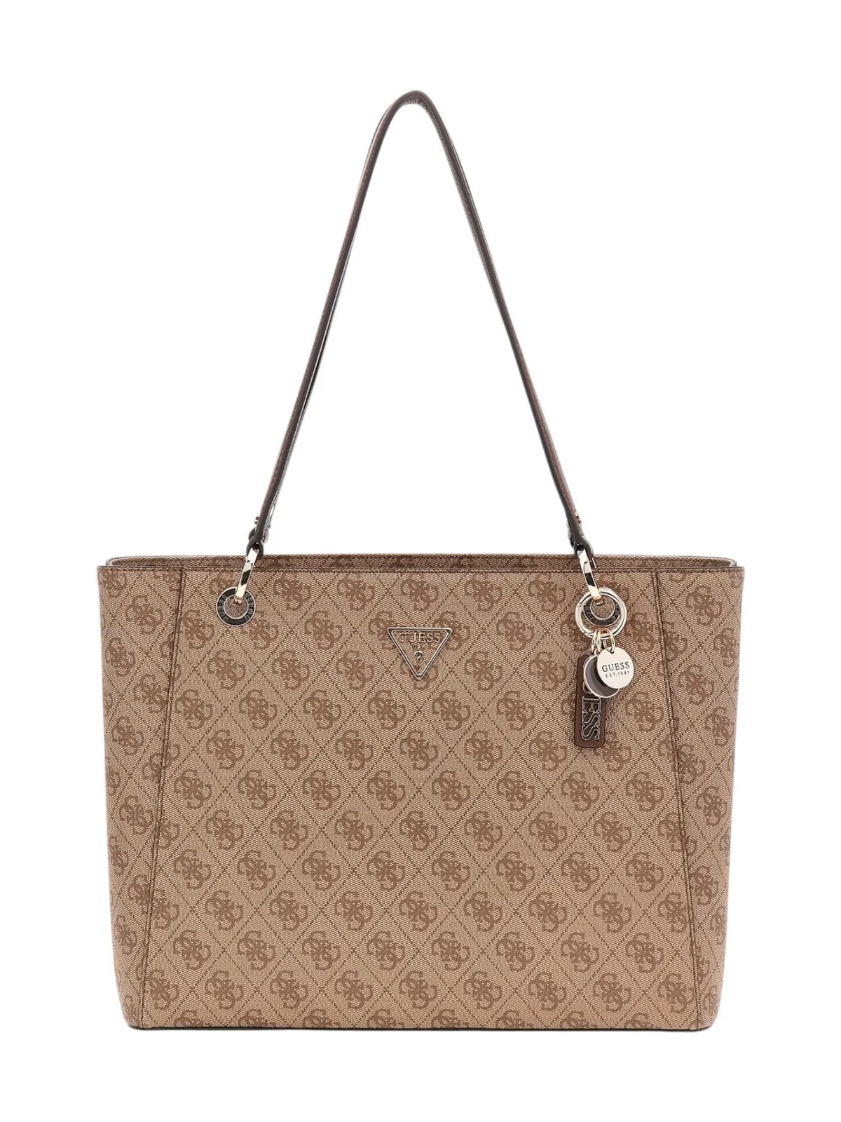 GUESS Borsa Donna NOELLE II TOTE HWBG96 72250 LGW LATTE LOGO/BROWN - Image 2