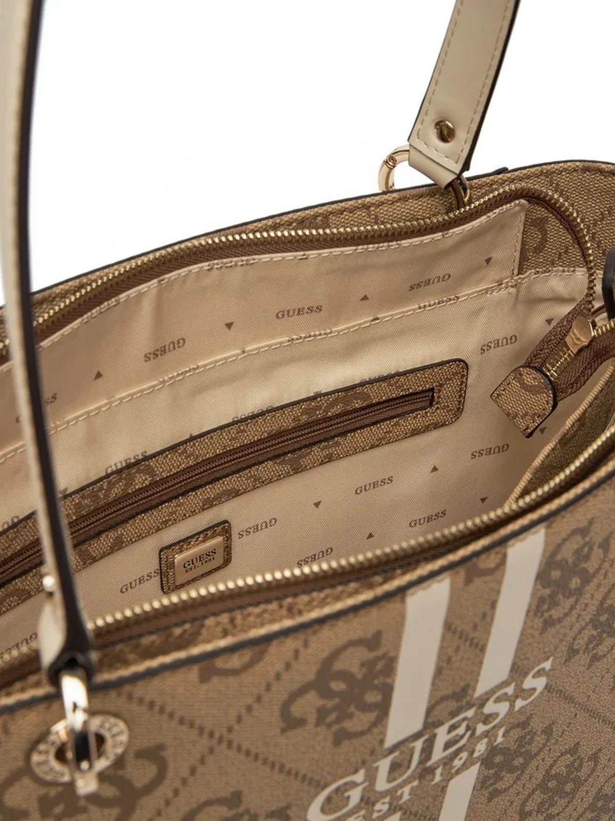 GUESS Borsa Donna NOELLE II TOTE HWOS96 72250 LTL LATTE LOGO - Image 5