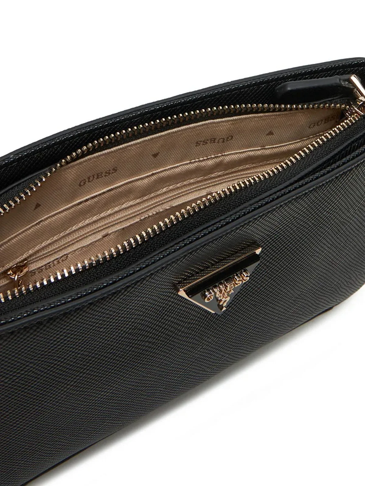 GUESS Borsa Donna NOELLE MINI TOP ZIP SHOULDER HWZG78 79720 BLA Nero - Image 4