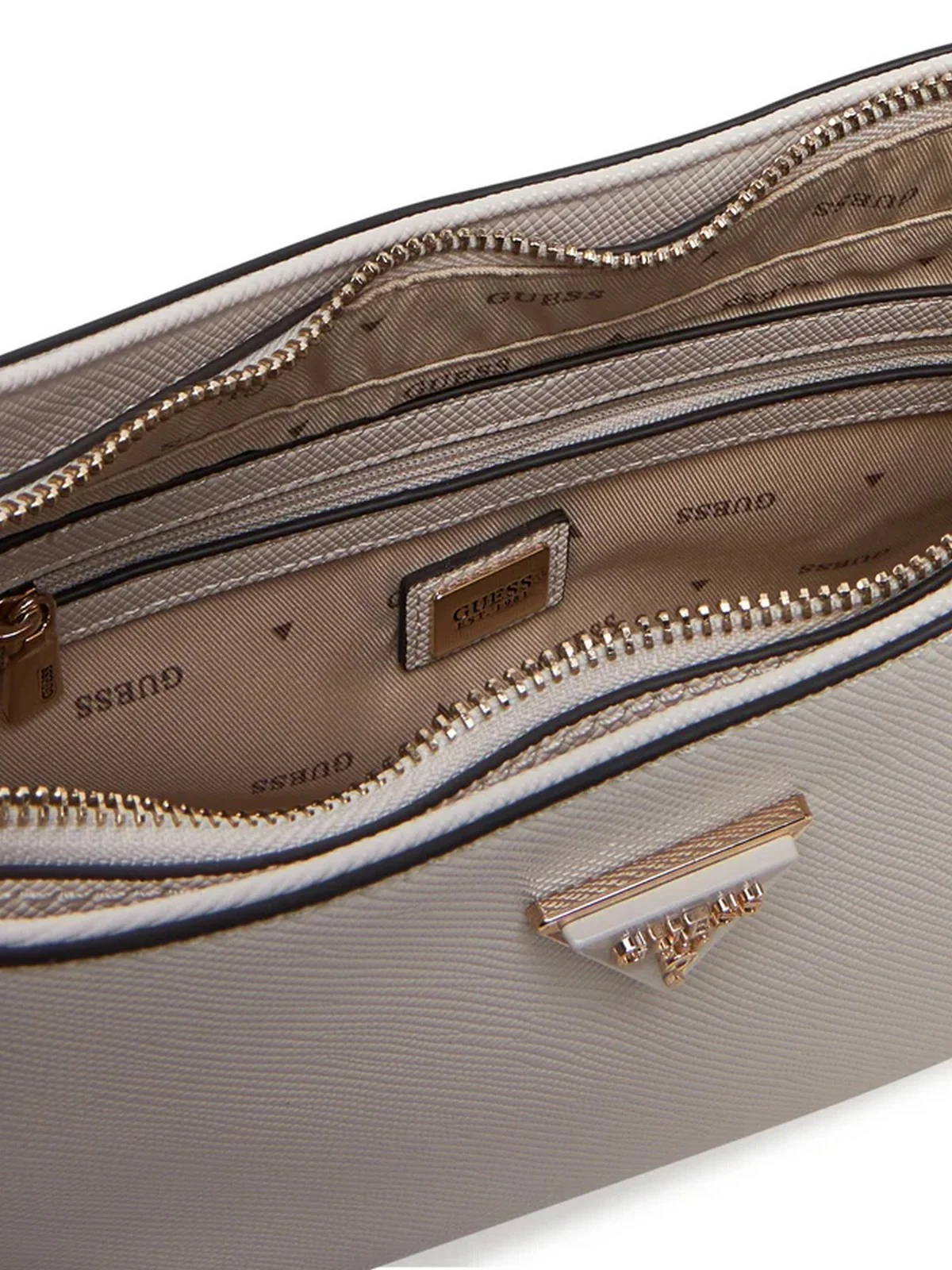 GUESS Borsa Donna NOELLE TOP ZIP SHOULDER BAG HWZG78 79180 BON Beige - Image 4