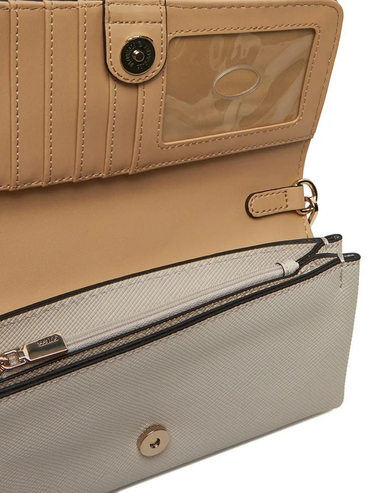 GUESS Borsa Donna NOELLE XBODY FLAP ORGANIZER HWZG78 79750 BON Beige - Image 4