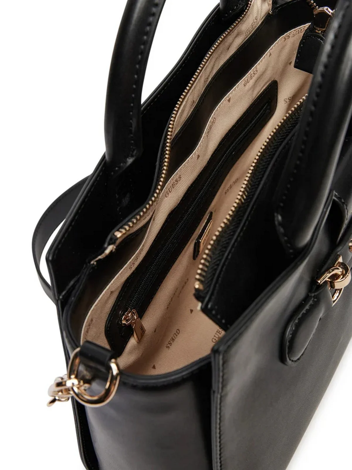 GUESS Borsa Donna Nolana Sml Girlfrien HWVG95 00060 BLA Nero - Image 4