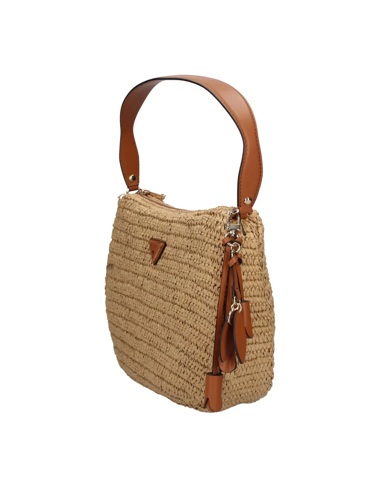 GUESS Borsa Donna OFELIA HOBO SHOULDER BAG HWWG99 23010 NTC NATURAL/COGNAC - Image 4