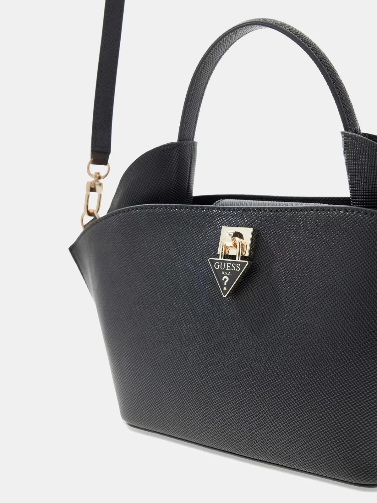 GUESS Borsa Donna PATSIE MINI TOTE HWZG99 19750 BLA BLACK - Image 6