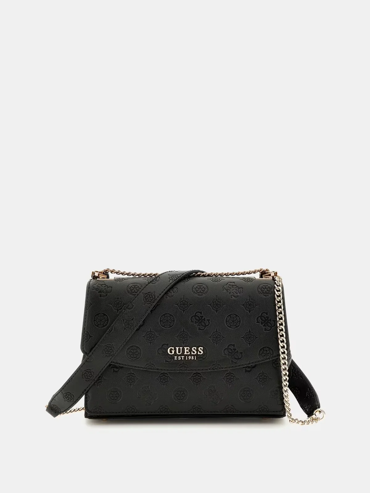 GUESS Borsa Donna PHOEBE CONVERTIBLE XBODY FLAP HWPD96 65210 BLO BLACK LOGO - Image 2