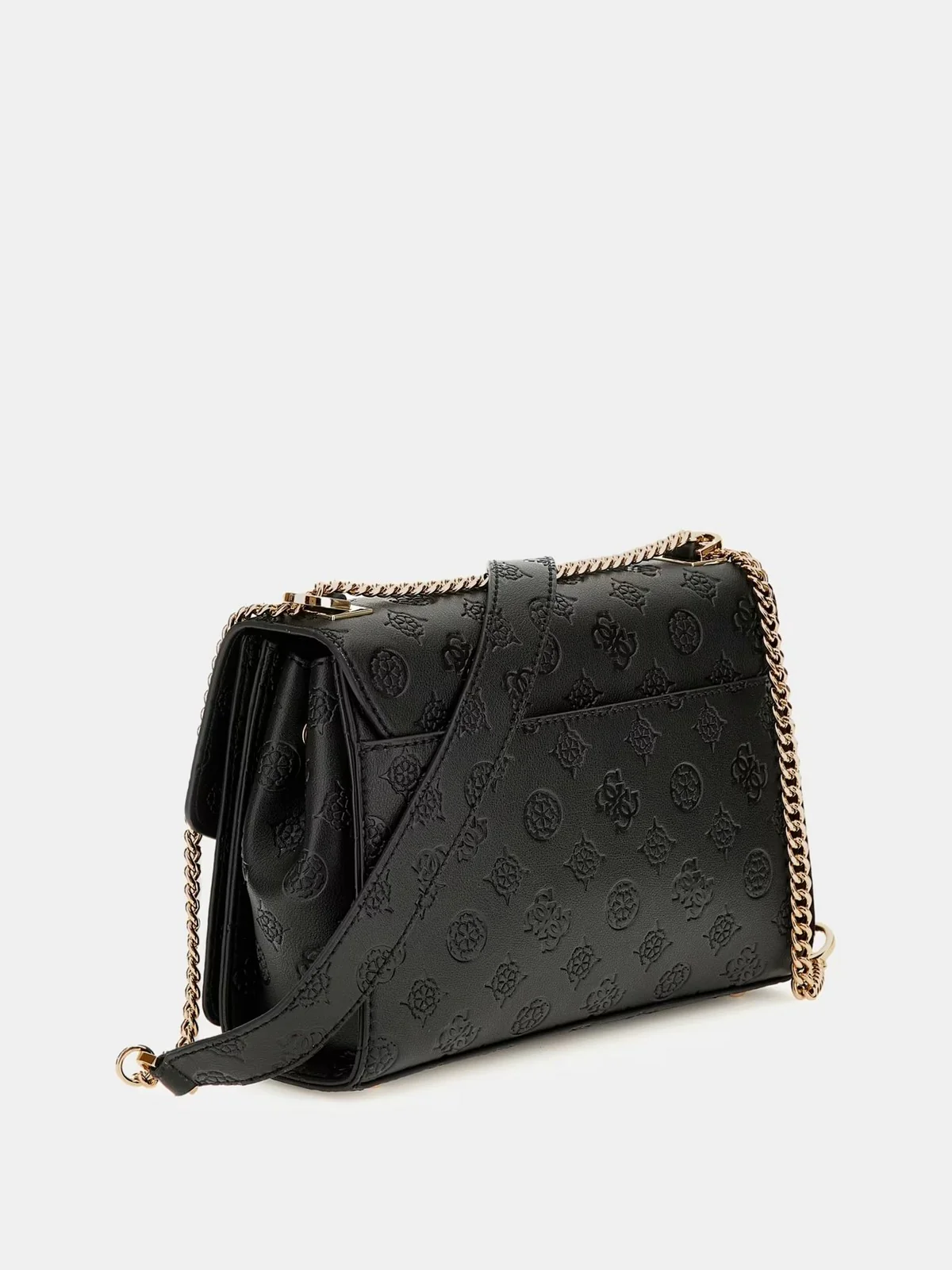 GUESS Borsa Donna PHOEBE CONVERTIBLE XBODY FLAP HWPD96 65210 BLO BLACK LOGO - Image 4
