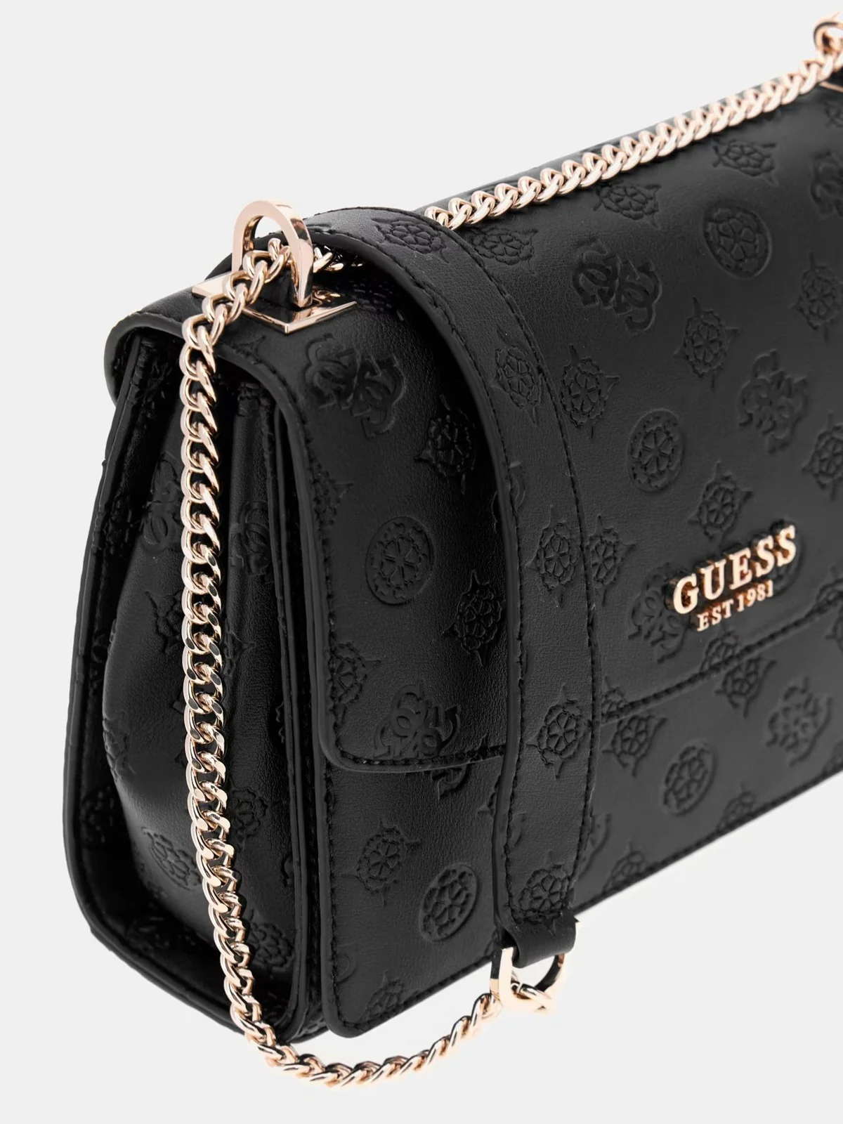 GUESS Borsa Donna PHOEBE CONVERTIBLE XBODY FLAP HWPD96 65210 BLO BLACK LOGO - Image 6