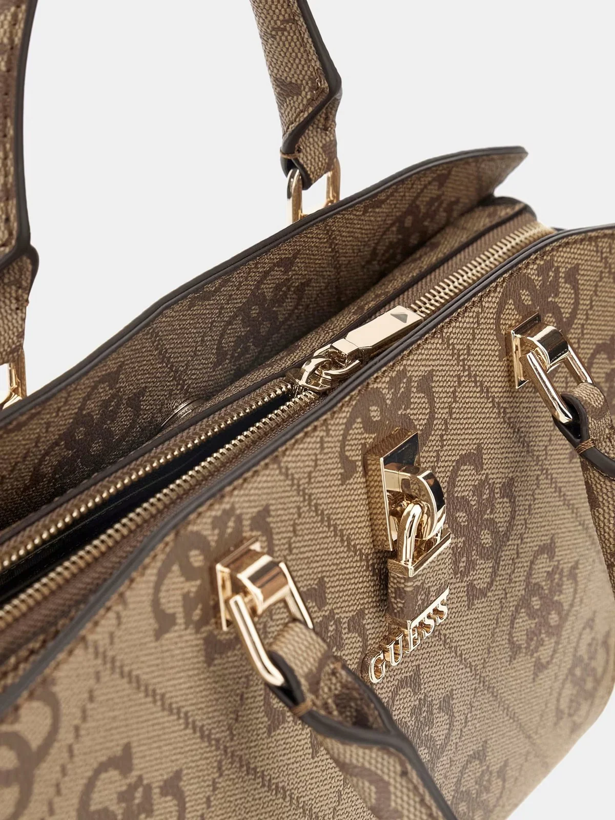 GUESS Borsa Donna QUEENSLAND LUXURY SATCHEL HWOS96 55060 LTL LATTE LOGO - Image 6