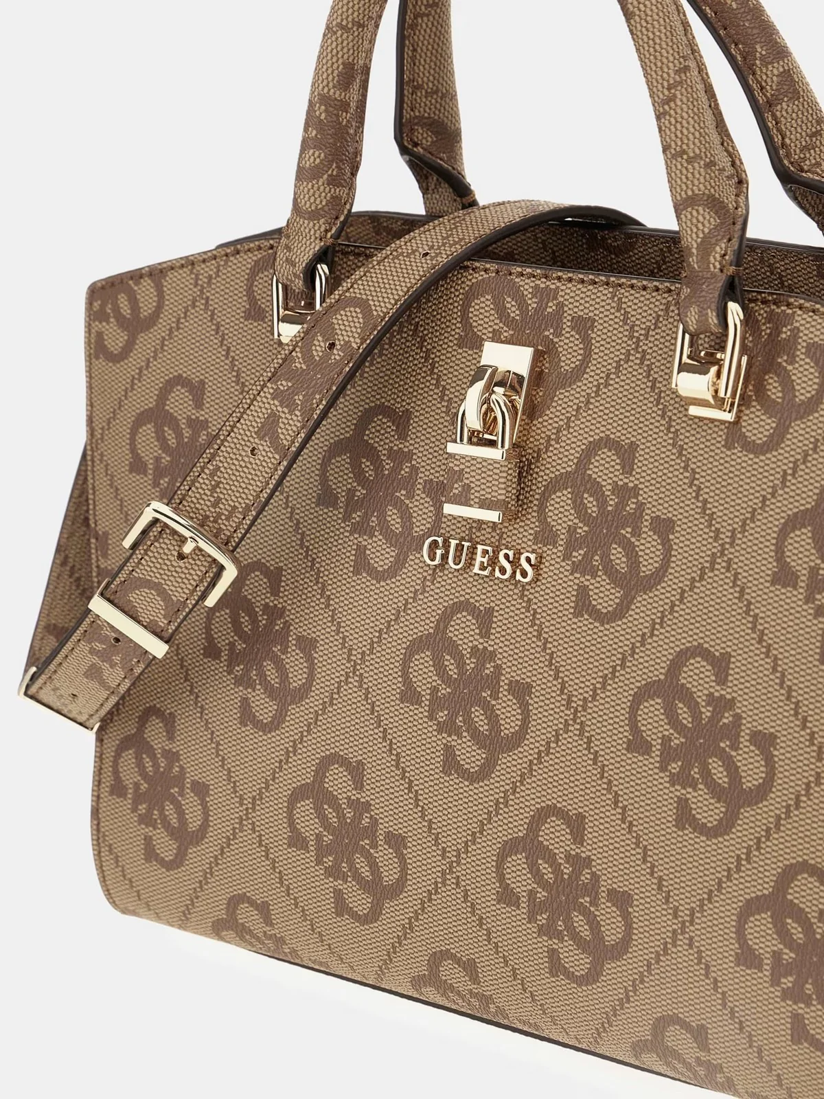 GUESS Borsa Donna QUEENSLAND LUXURY SATCHEL HWOS96 55060 LTL LATTE LOGO - Image 7