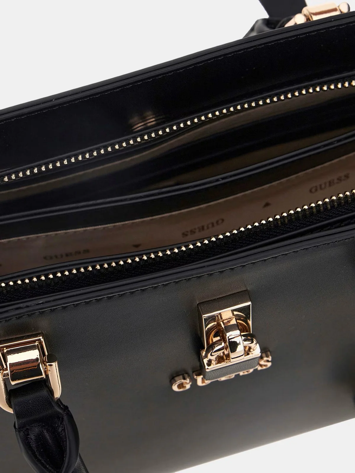 GUESS Borsa Donna QUEENSLAND LUXURY SATCHEL HWVG96 55060 BLA BLACK - Image 5