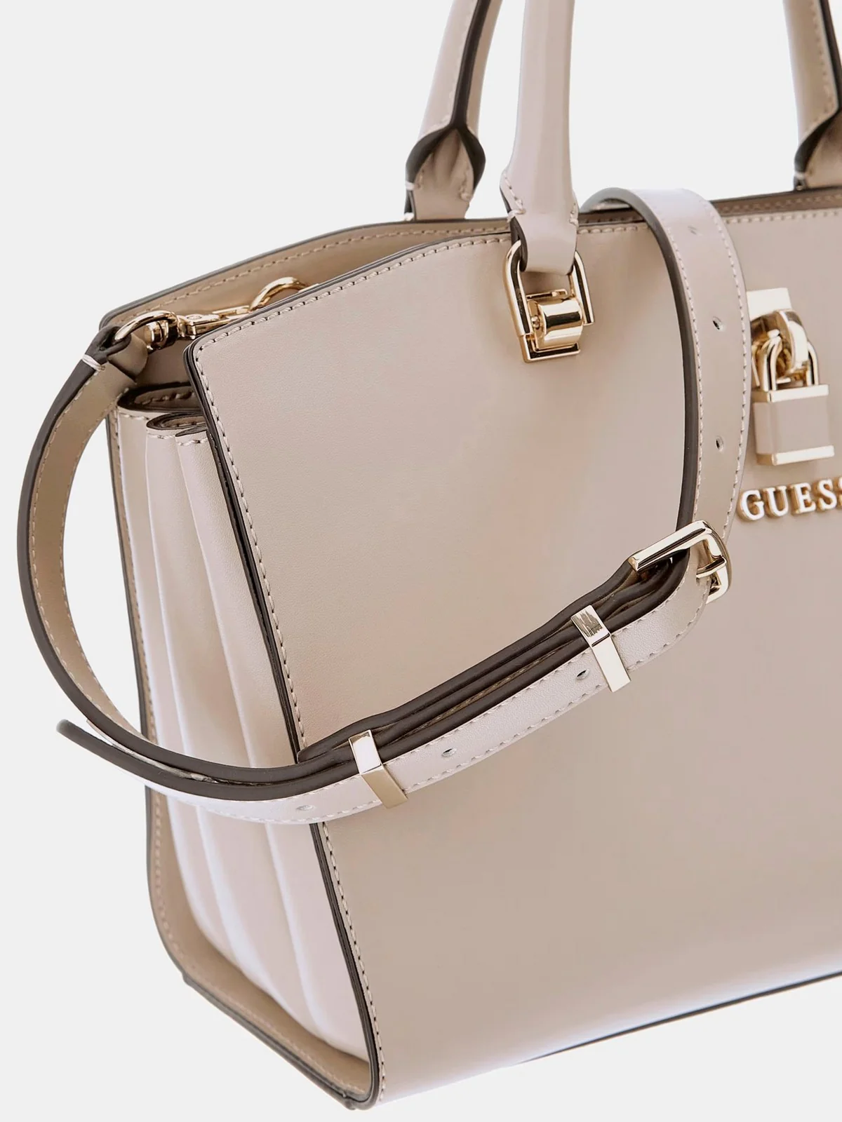 GUESS Borsa Donna QUEENSLAND LUXURY SATCHEL HWVG96 55060 SIT SIMPLY TAUPE - Image 7