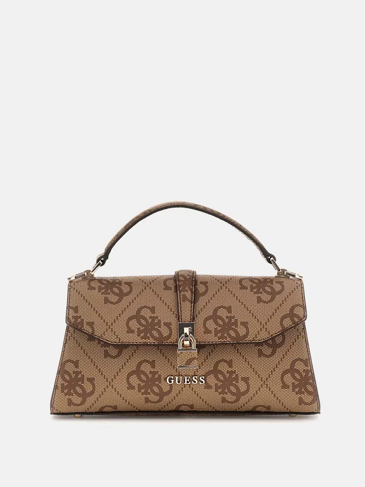 GUESS Borsa Donna QUEENSLAND TOP HANDLE FLAP HWOS96 55200 LTL LATTE LOGO - Image 2