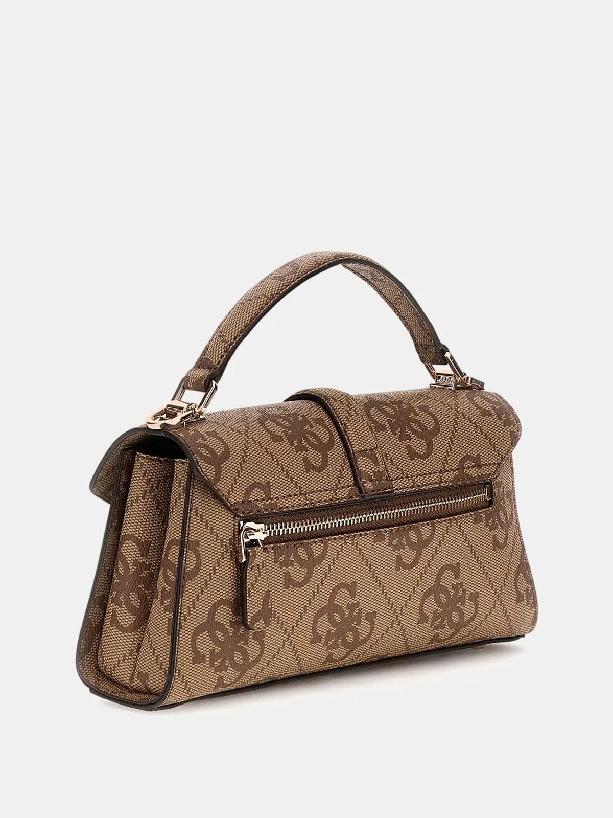 GUESS Borsa Donna QUEENSLAND TOP HANDLE FLAP HWOS96 55200 LTL LATTE LOGO - Image 5
