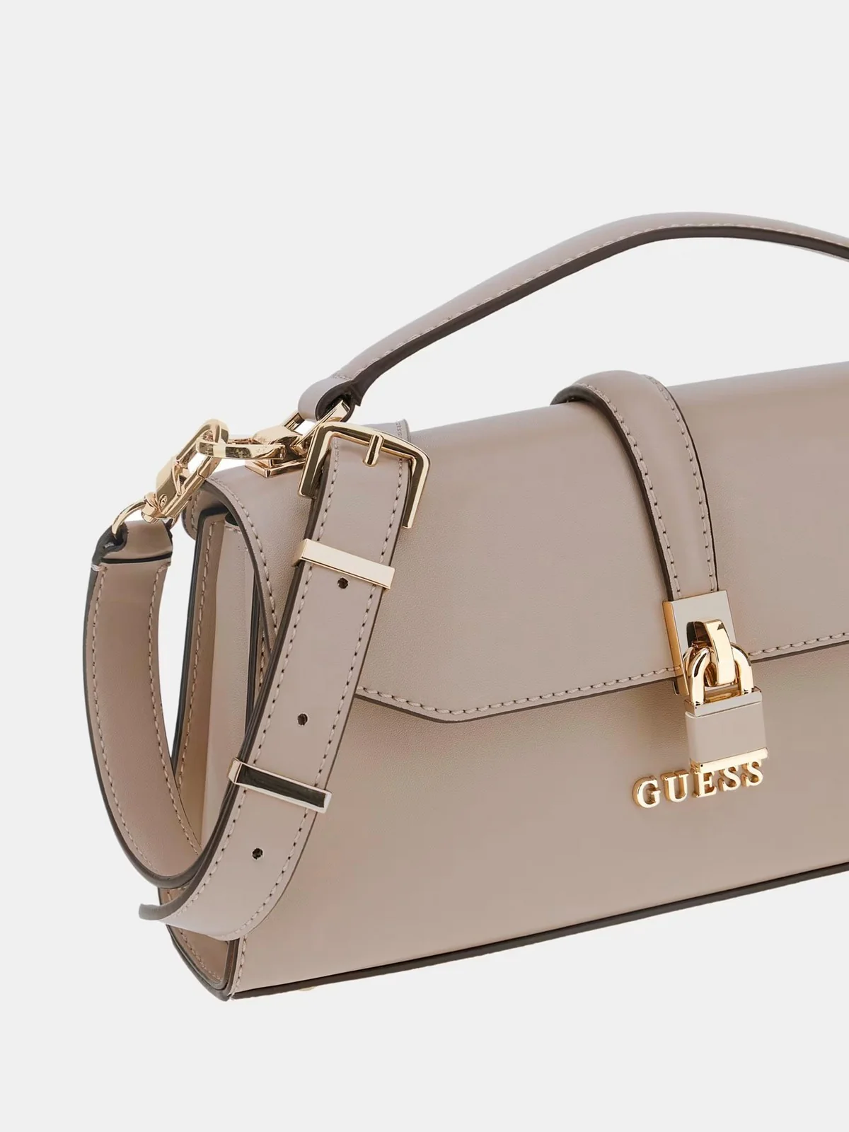 GUESS Borsa Donna QUEENSLAND TOP HANDLE FLAP HWVG96 55200 SIT SIMPLY TAUPE - Image 7