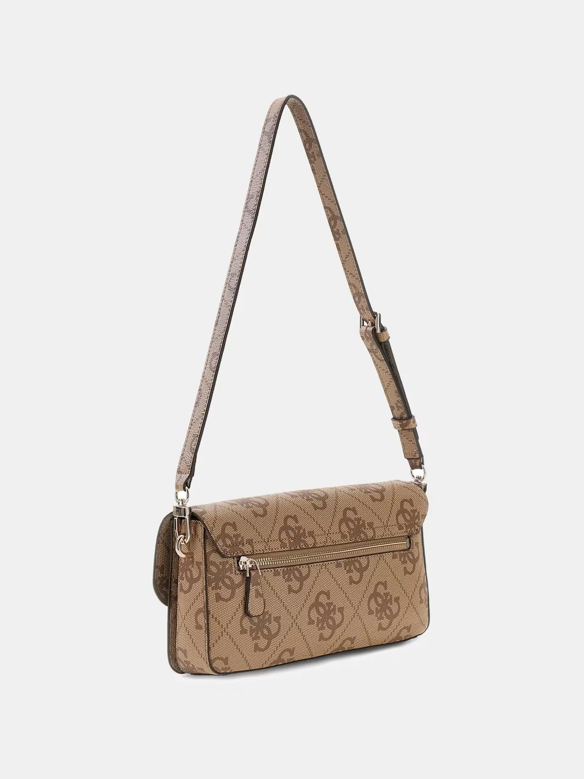 GUESS Borsa Donna SADIE FLAP SHOULDER BAG HWOS81 18190 LTL LATTE LOGO - Image 2