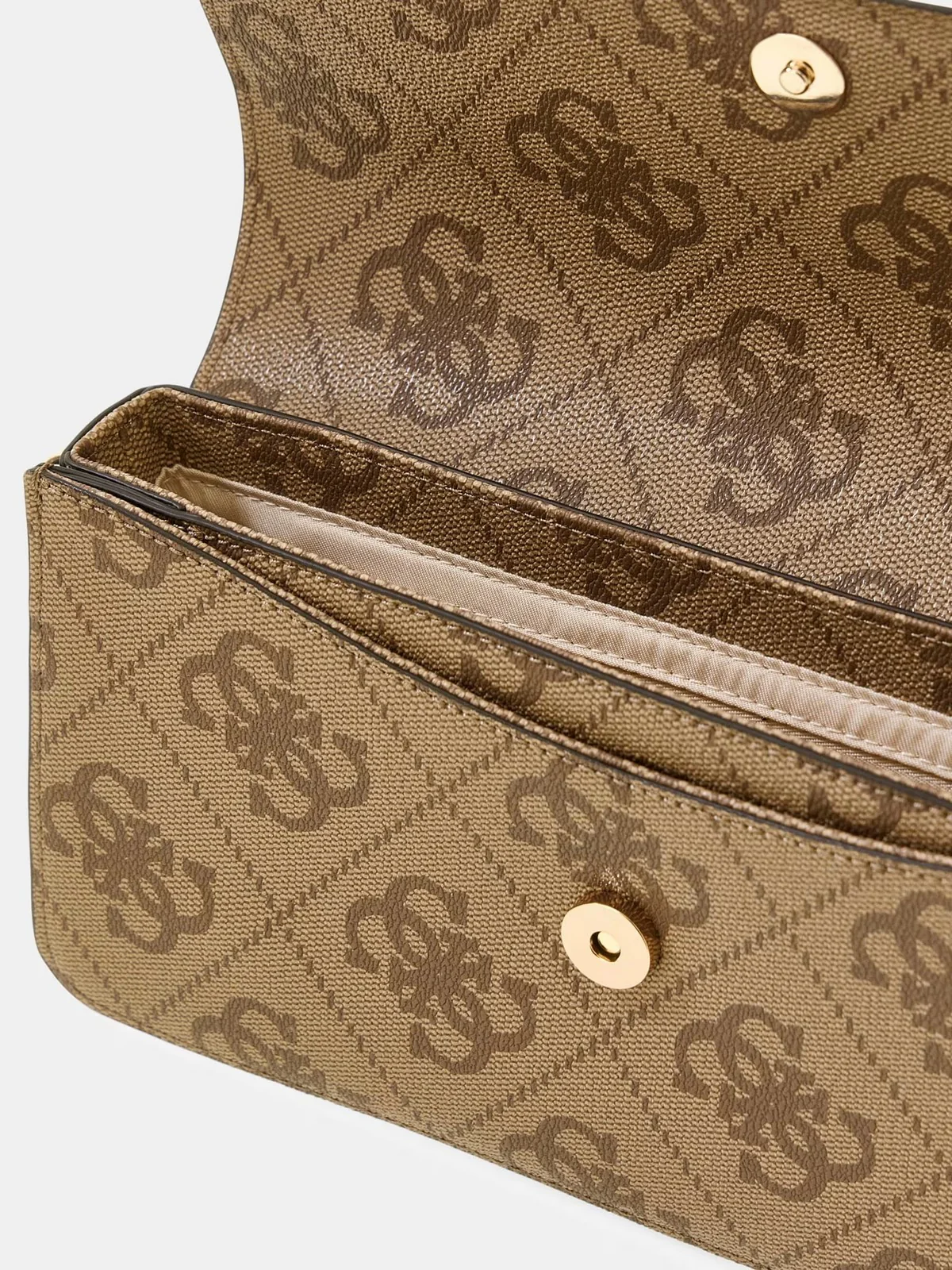 GUESS Borsa Donna SADIE FLAP SHOULDER BAG HWOS81 18190 LTL LATTE LOGO - Image 3