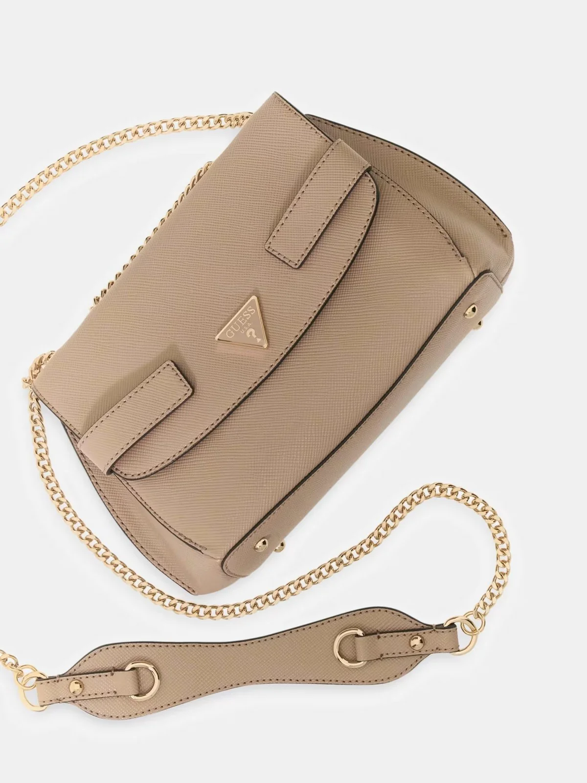 GUESS Borsa Donna SERENOVA CNVRTBLE XBODY FLAP HWZG80 91210 PLC PALE MOCHA - Image 5