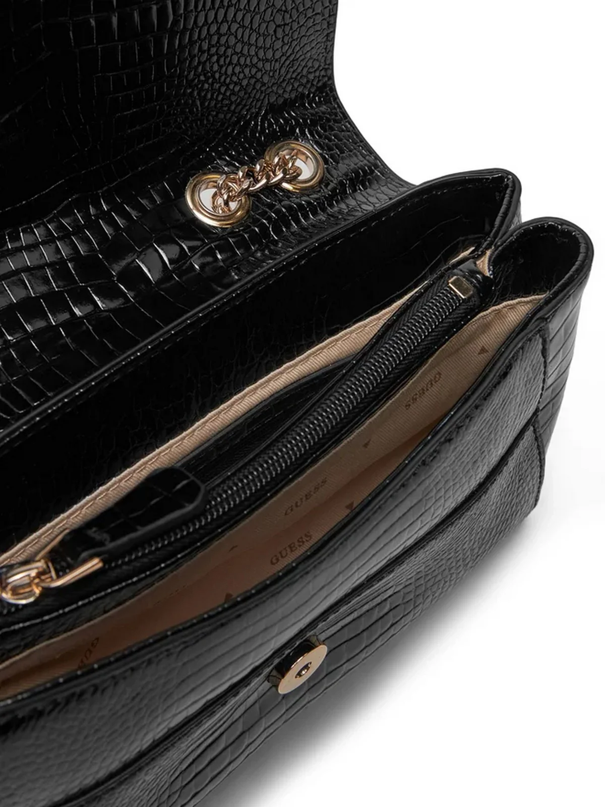 GUESS Borsa Donna SILVYE CONVERTIBLE XBODY FLAP HWCG95 27210 BLA Nero - Image 4