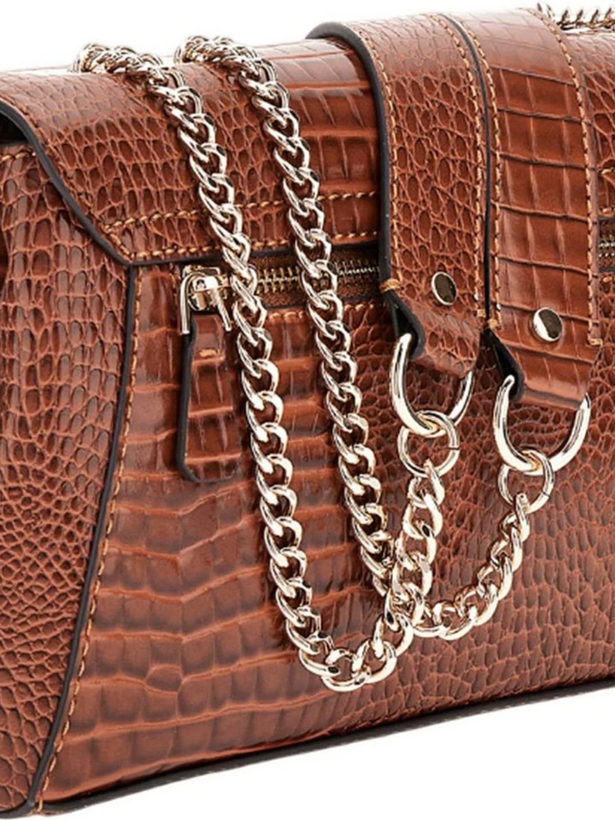 GUESS Borsa Donna SILVYE CONVERTIBLE XBODY FLAP HWCG95 27210 COG Marrone - Image 2