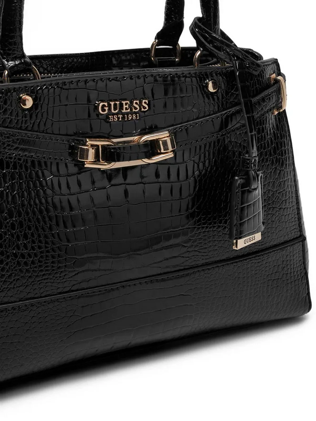 GUESS Borsa Donna SILVYE LUXURY SATCHEL HWCG95 27060 BLA Nero - Image 2