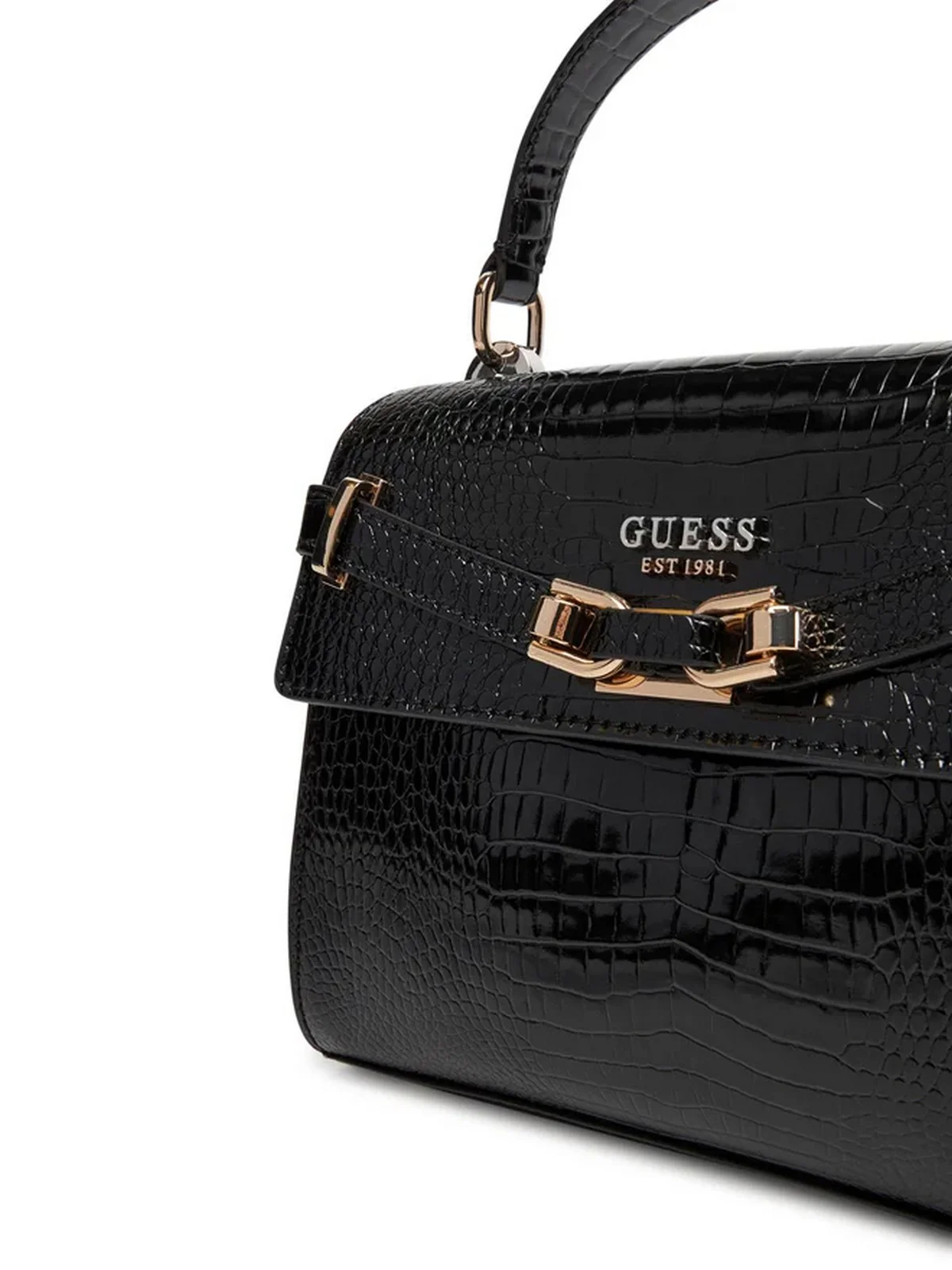 GUESS Borsa Donna SILVYE TOP HANDLE FLAP HWCG95 27200 BLA Nero - Image 2