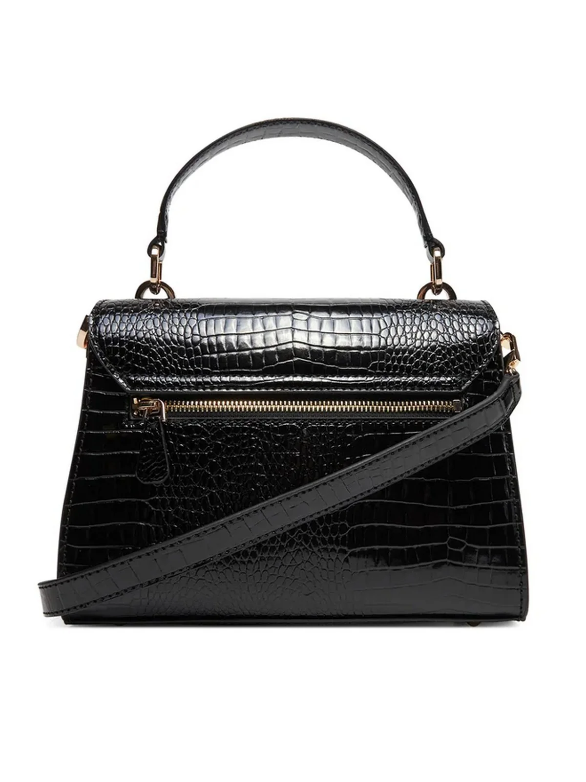 GUESS Borsa Donna SILVYE TOP HANDLE FLAP HWCG95 27200 BLA Nero - Image 3