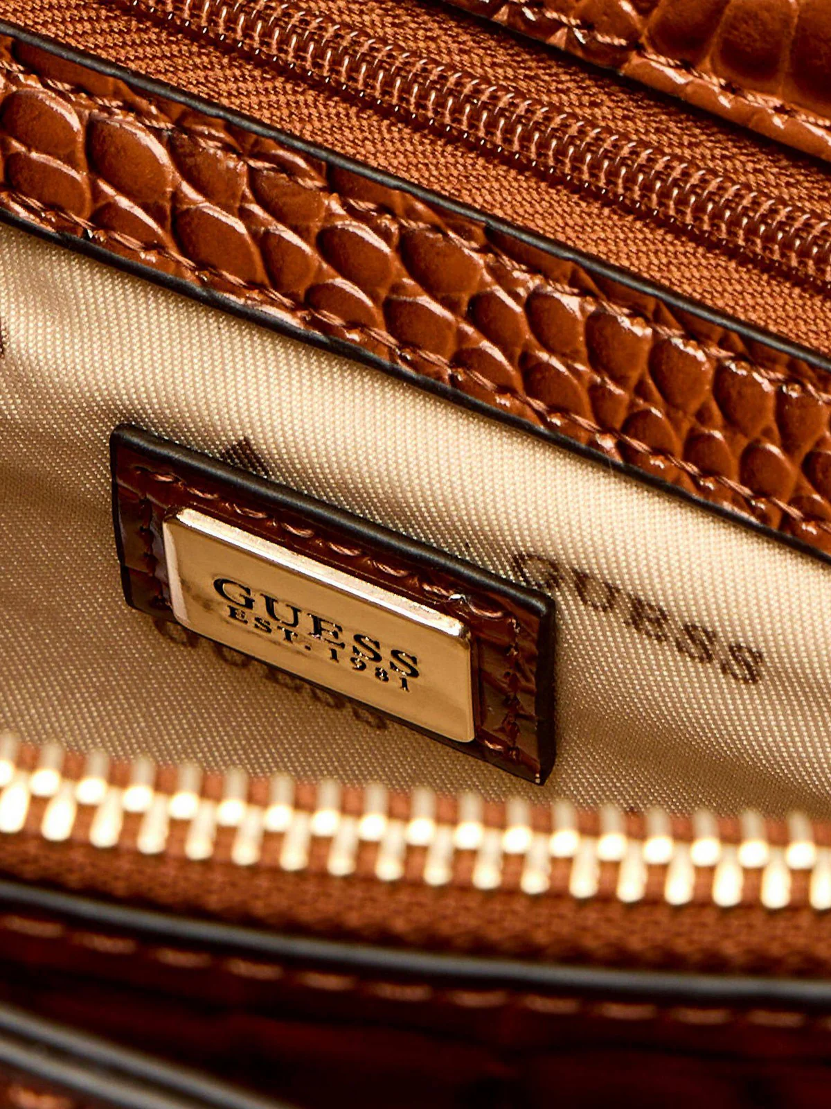 GUESS Borsa Donna SILVYE TOP HANDLE FLAP HWCG95 27200 COG Marrone - Image 5