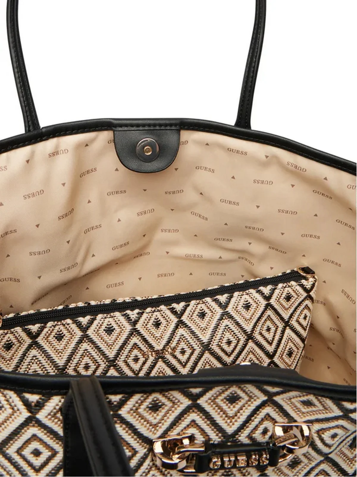 GUESS Borsa Donna SOPHIA LARGE 2 IN 1 TOTE HWWG99 13240 BLA BLACK - Image 2