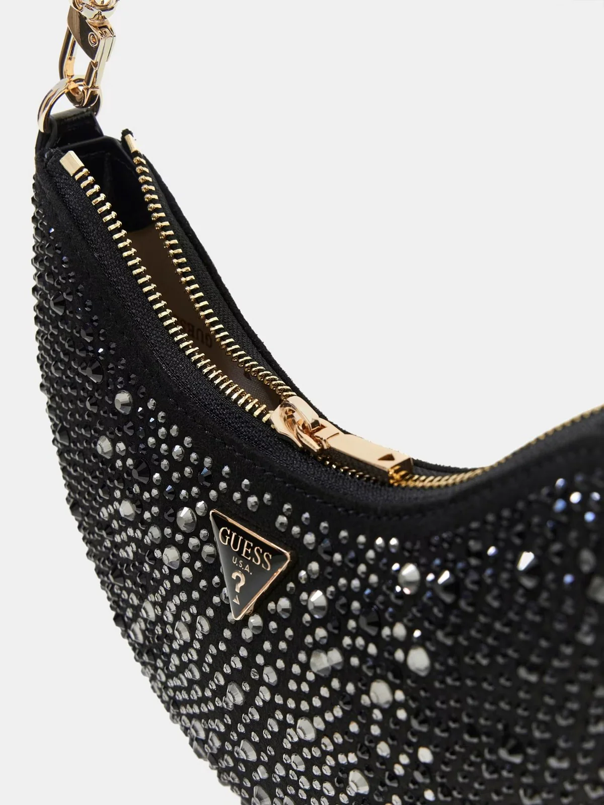 GUESS Borsa Donna TASMIN MINI SHOULDER BAG HWEG99 31720 BLA BLACK - Image 4