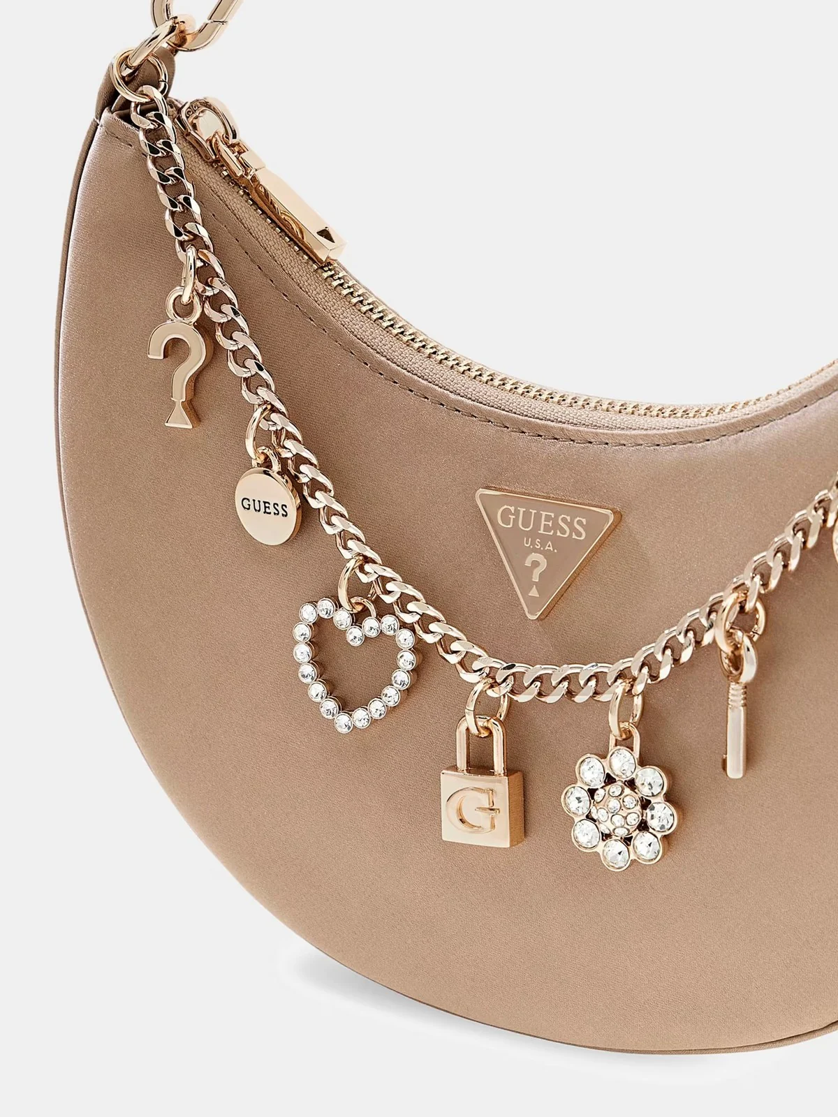 GUESS Borsa Donna TASMIN MINI SHOULDER BAG HWES99 31720 CHA CHAMPAGNE - Image 5