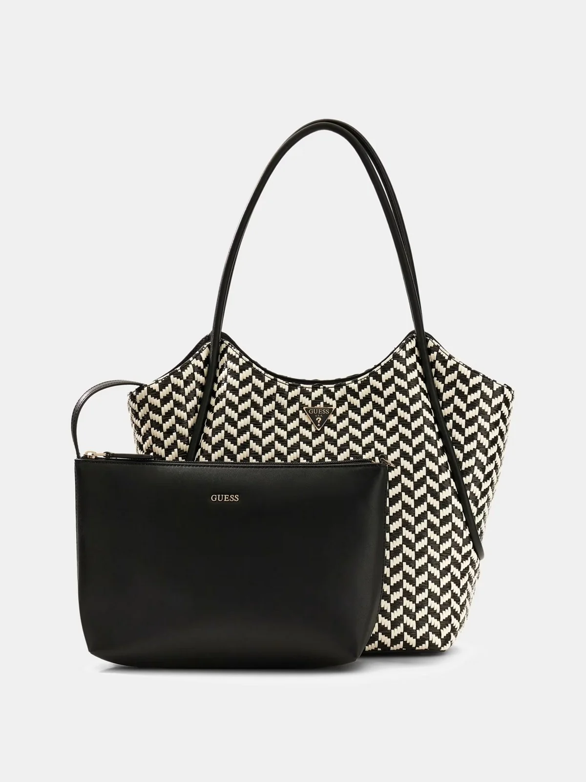 GUESS Borsa Donna TESSI 2 IN 1 TOTE HWWG76 91230 BML BLACK MULTI - Image 2
