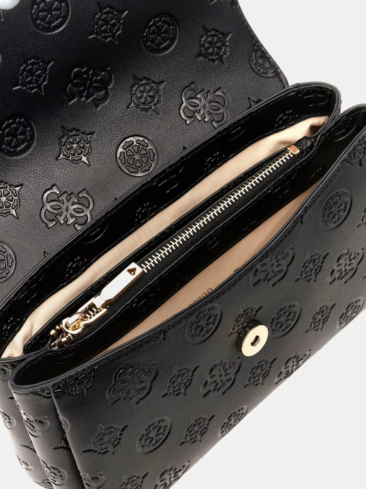 GUESS Borsa Donna TISHA TOP HANDLE FLAP HWPD77 64200 BLO BLACK LOGO - Image 3