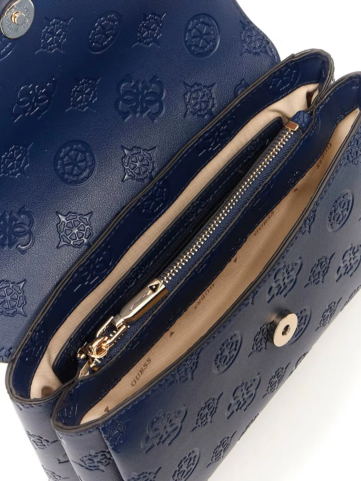 GUESS Borsa Donna TISHA TOP HANDLE FLAP HWPD77 64200 MDL MIDNIGHT LOGO - Image 3