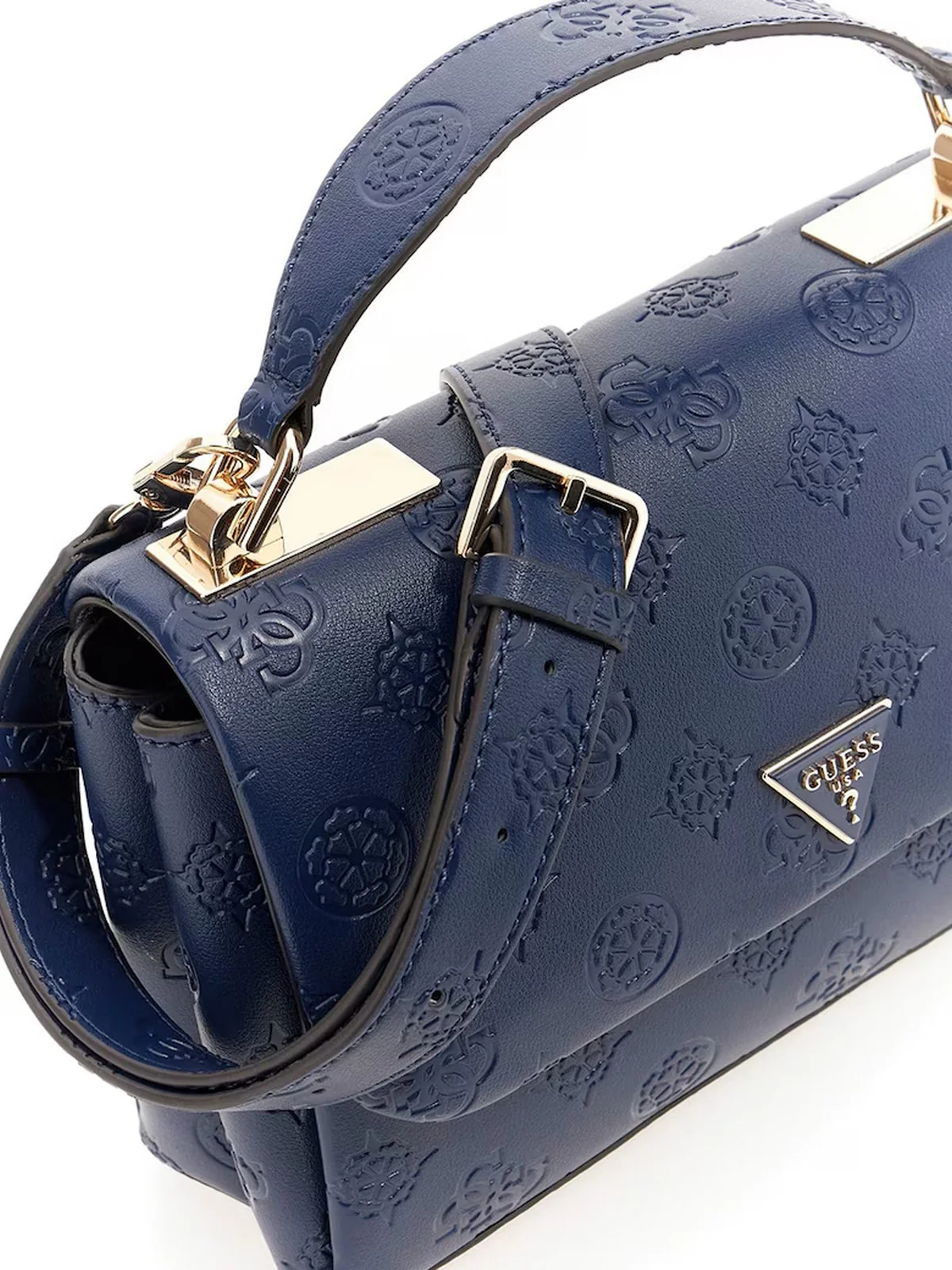 GUESS Borsa Donna TISHA TOP HANDLE FLAP HWPD77 64200 MDL MIDNIGHT LOGO - Image 4