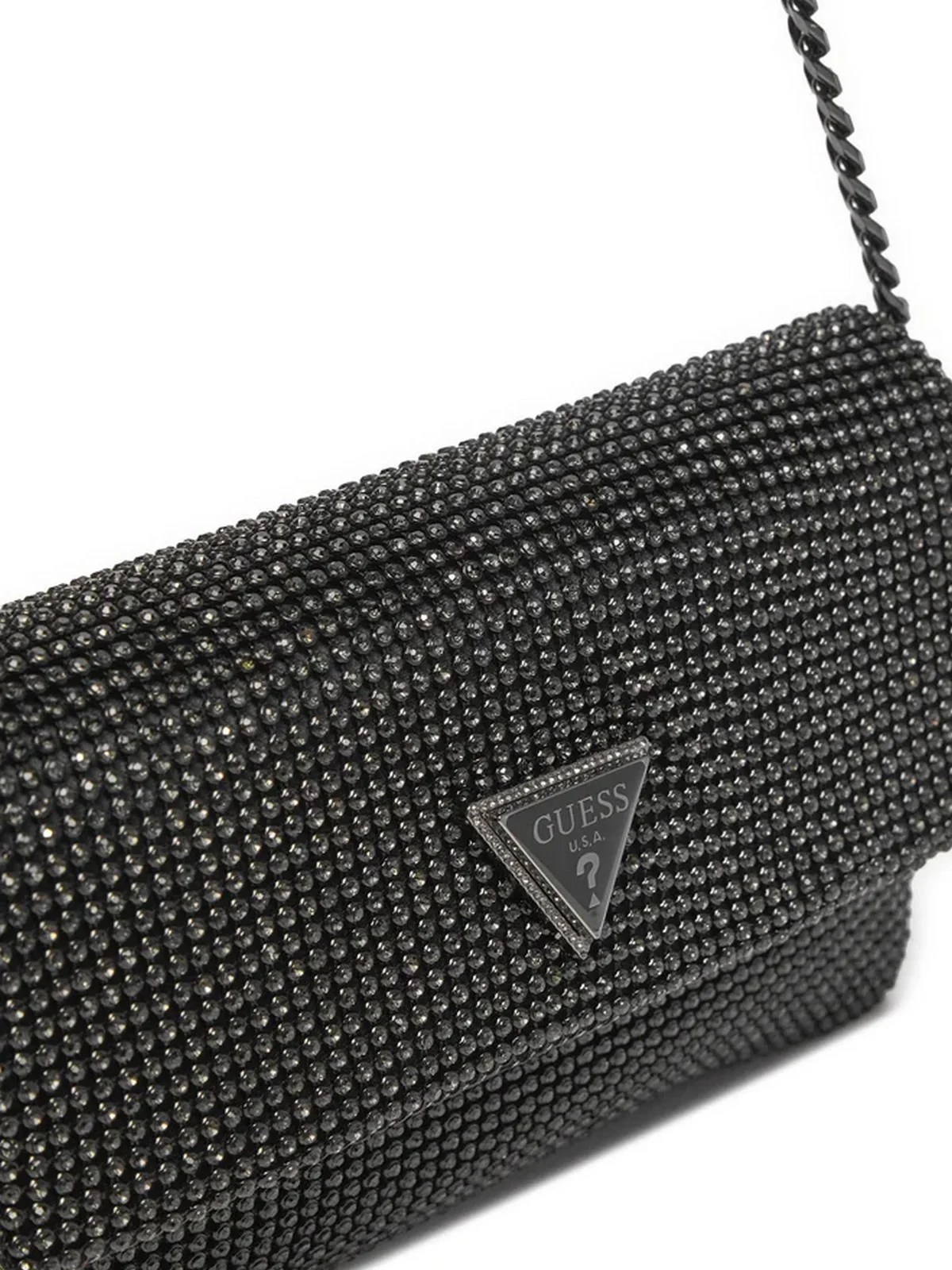 GUESS Borsa Donna Zalina Flap Clutch HWRB93 50700 BLA Nero - Image 2
