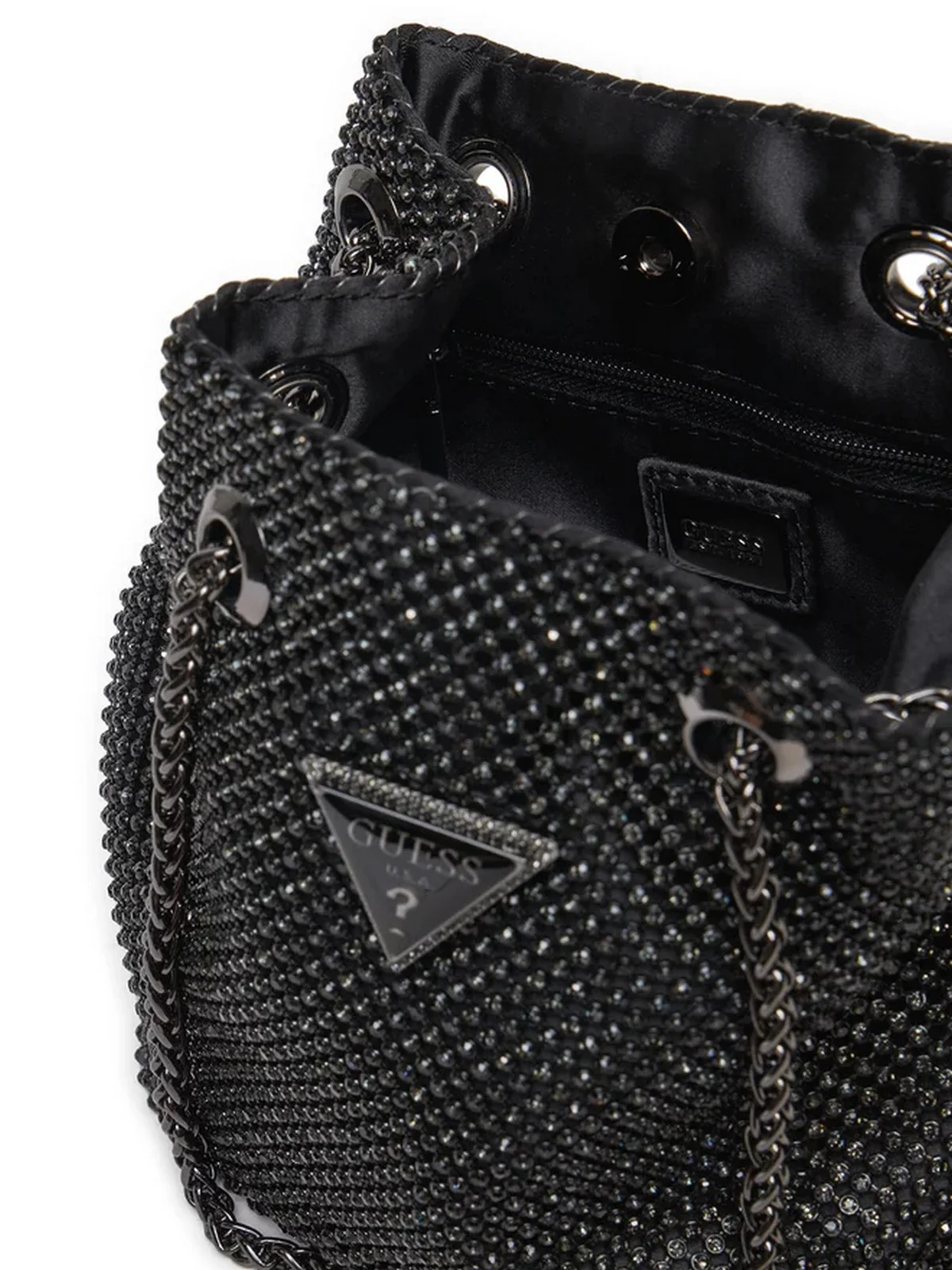 GUESS Borsa Donna Zalina Flap Clutch HWRB93 50750 BLA Nero - Image 4