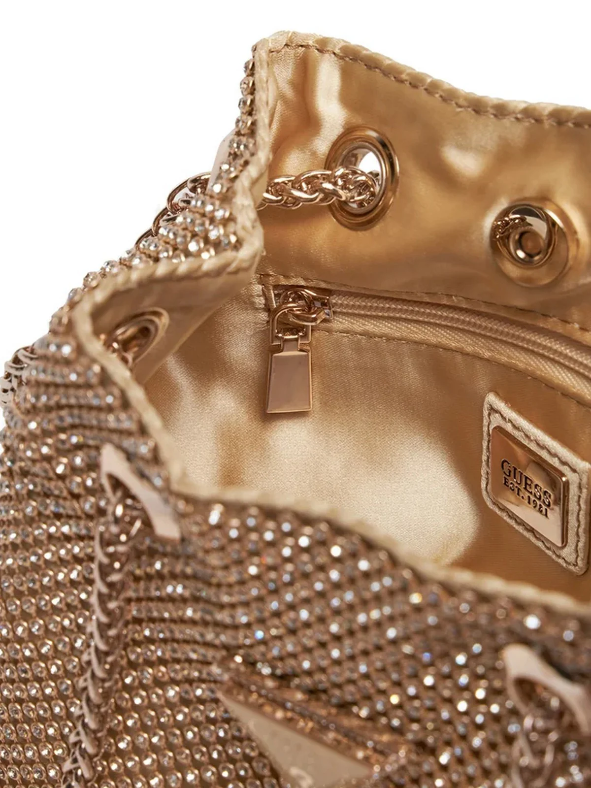 GUESS Borsa Donna Zalina Flap Clutch HWRP93 50750 GOL Oro - Image 5