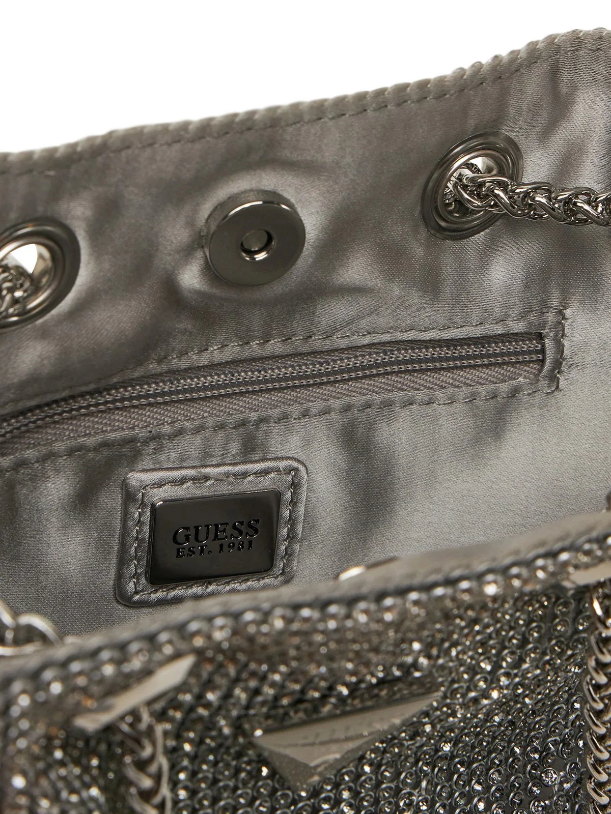 GUESS Borsa Donna ZALINA POUCH HWOY93 50750 SIL Argento - Image 4