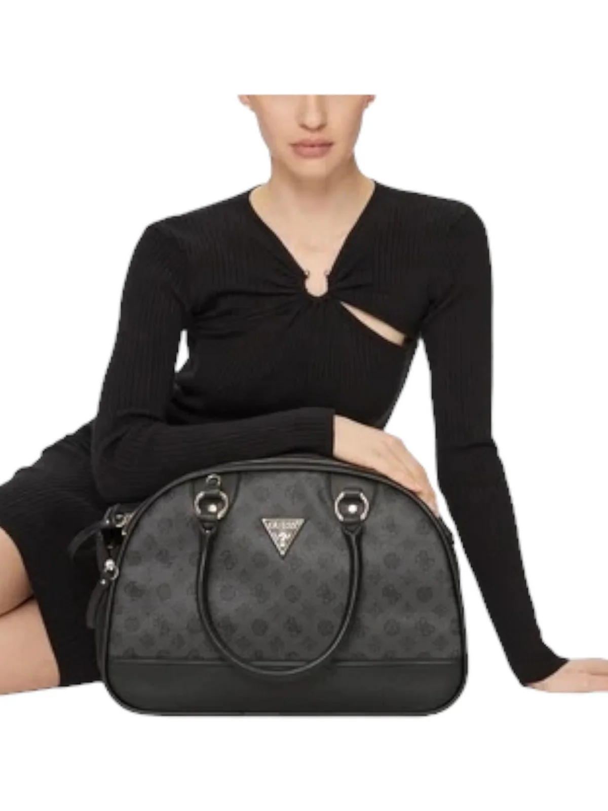 GUESS Borsone Donna Travel TWP745 27000 CHC Grigio - Image 2