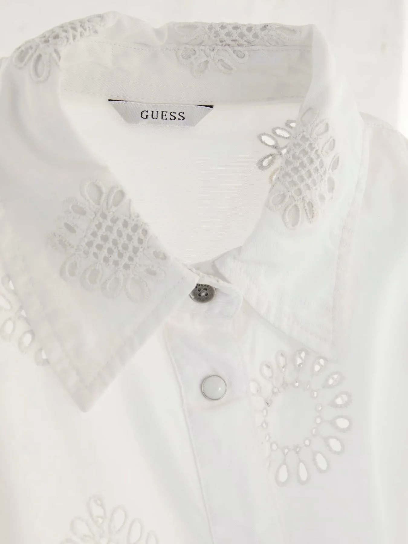 GUESS Camicia Donna Brigitte Shirt W4GH34 WG822 F0E1 Bianco - Image 2