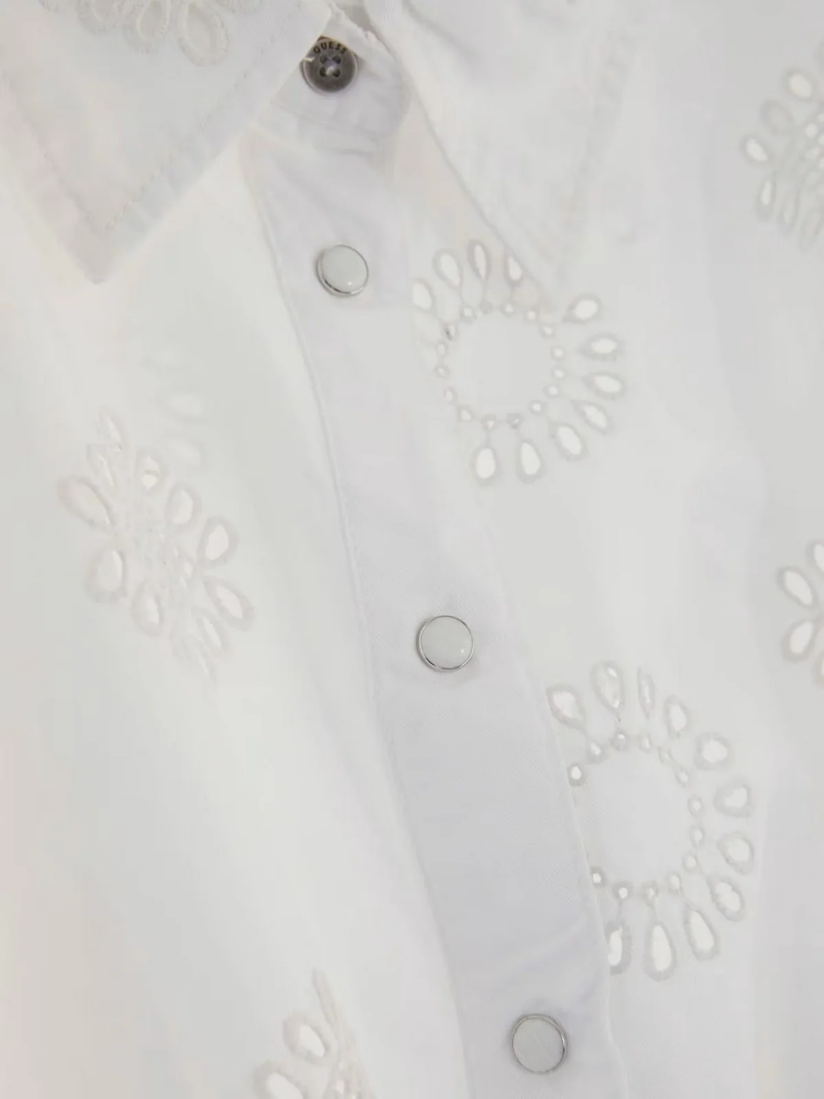GUESS Camicia Donna Brigitte Shirt W4GH34 WG822 F0E1 Bianco - Image 3