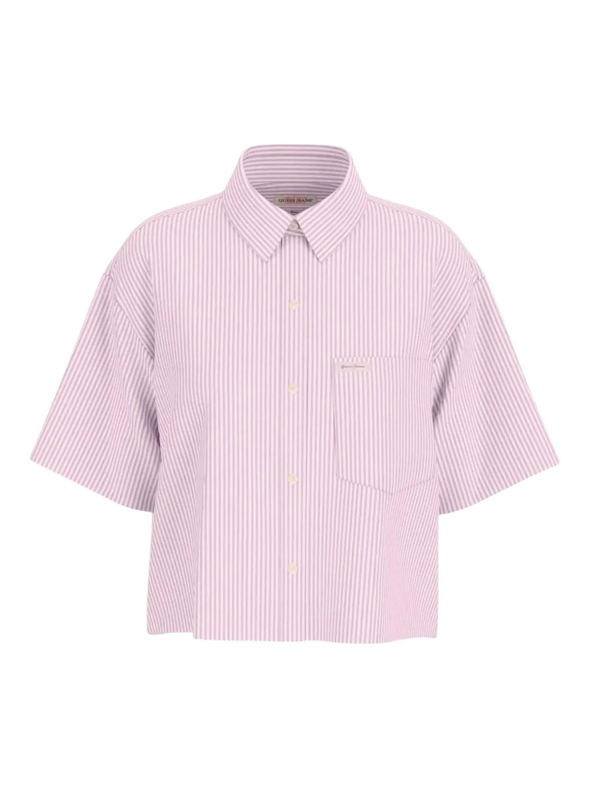 GUESS Camicia Donna GJ SS CAMP COLLAR BOXY SHIRT W5GH98 WH7Q1 A61G BLUSH COTTON MULTI - Image 6