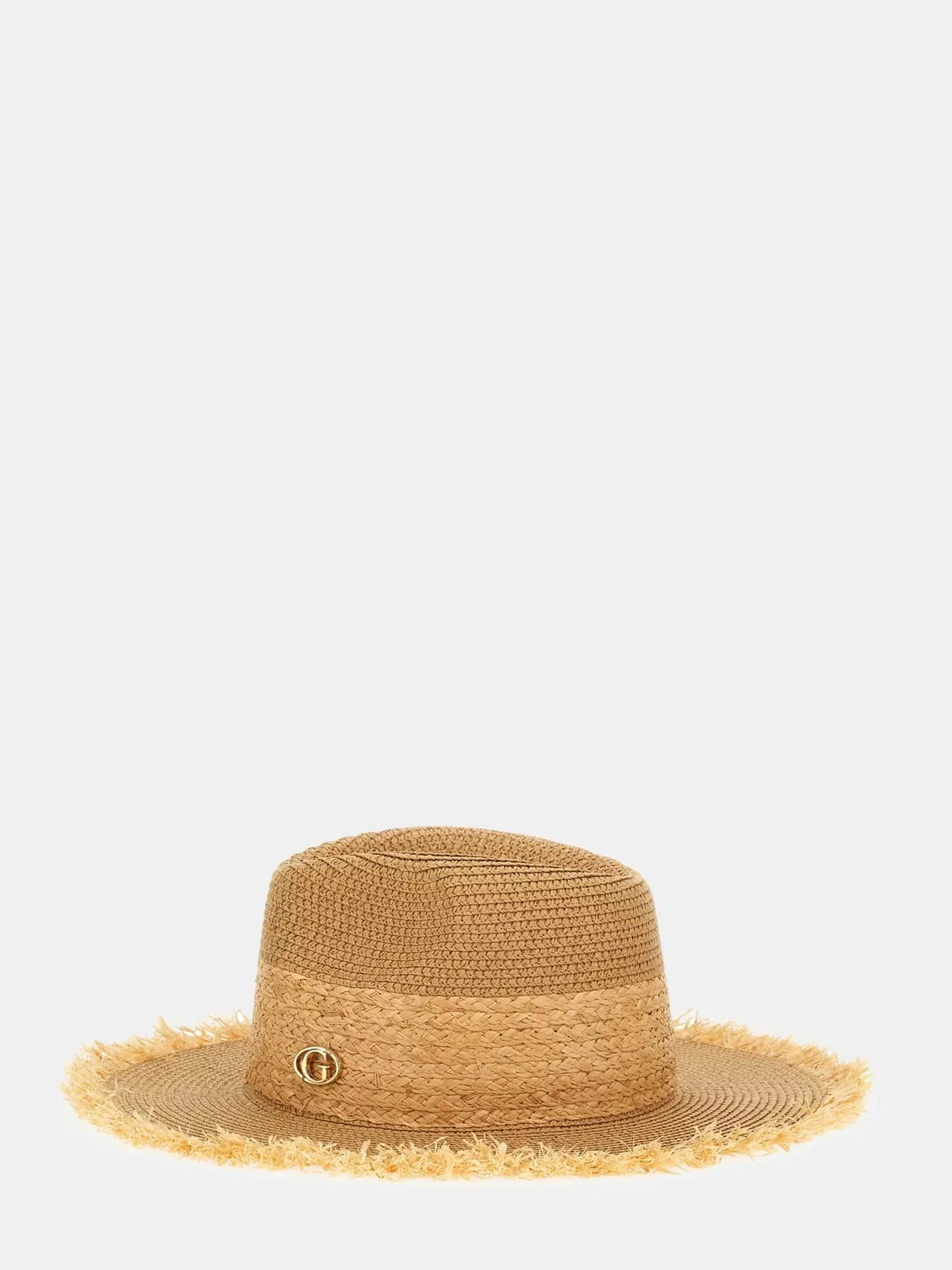 GUESS Cappello Donna OFELIA RAFFIA FEDORA HAT AW5509 POL01 NTC NATURAL COGNAC - Image 2