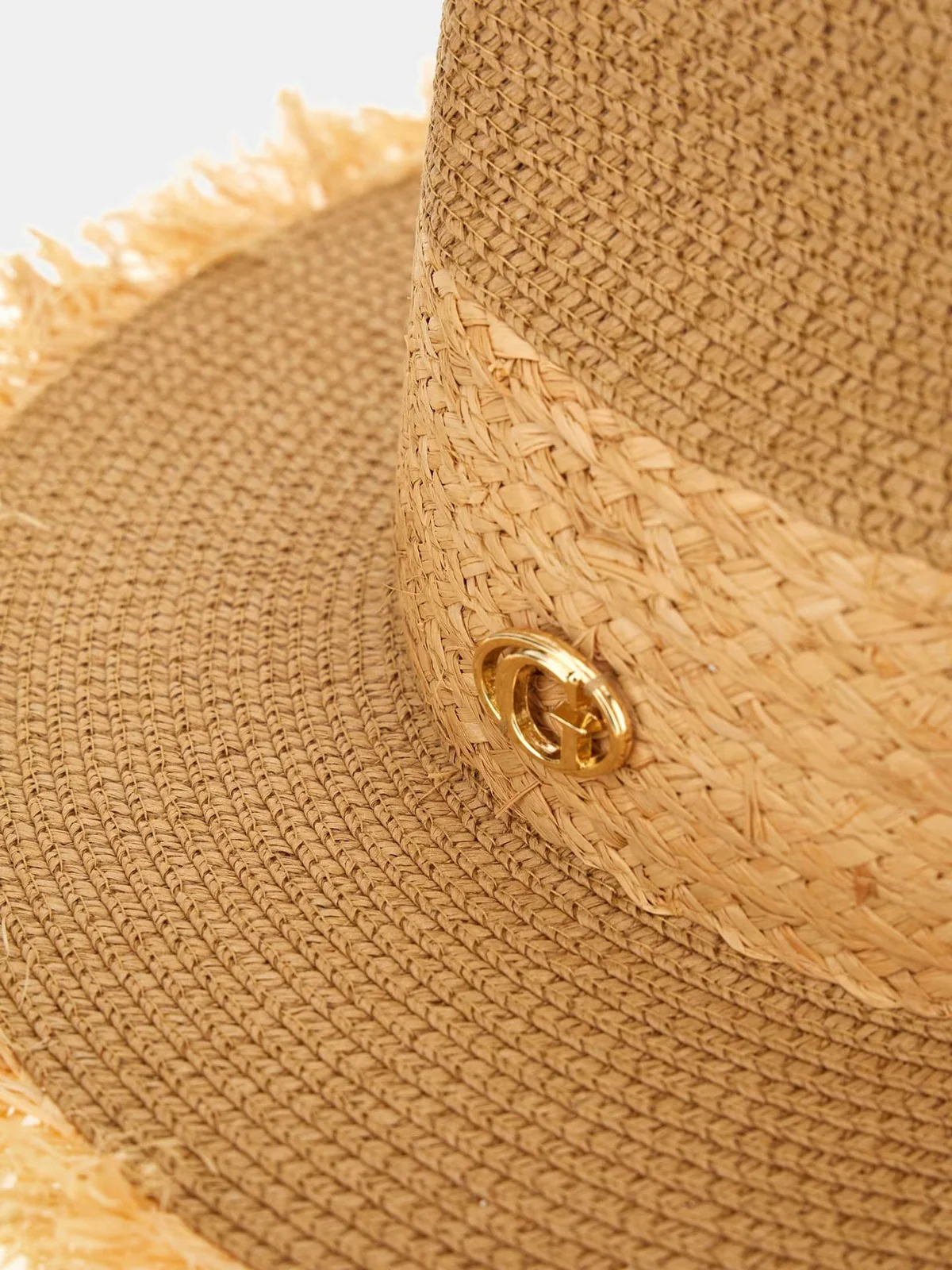 GUESS Cappello Donna OFELIA RAFFIA FEDORA HAT AW5509 POL01 NTC NATURAL COGNAC - Image 4