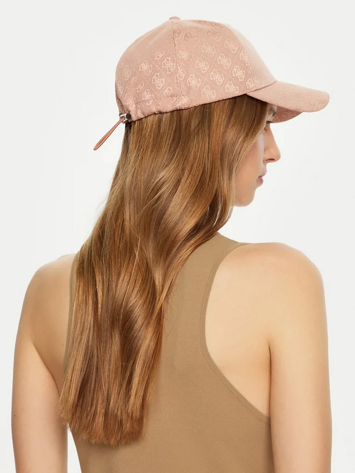 GUESS Cappello Donna ORLINA LOGO BASEBALL CAP AW5184 POL03 SDL Beige - Image 4