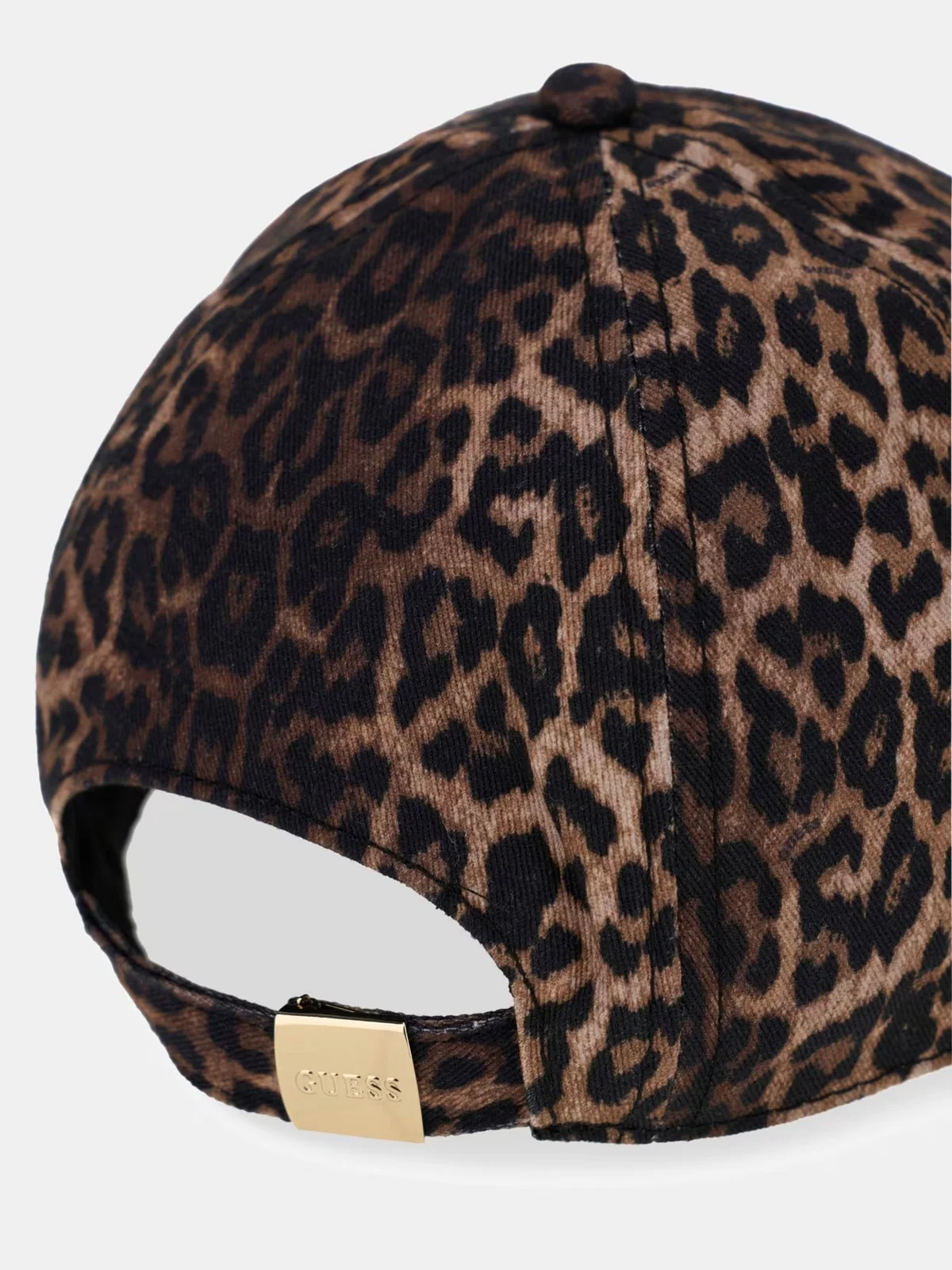 GUESS Cappello Donna PRINTED LEOPARD BASEBALL HAT AW5501 COT01 BRO BROWN - Image 4
