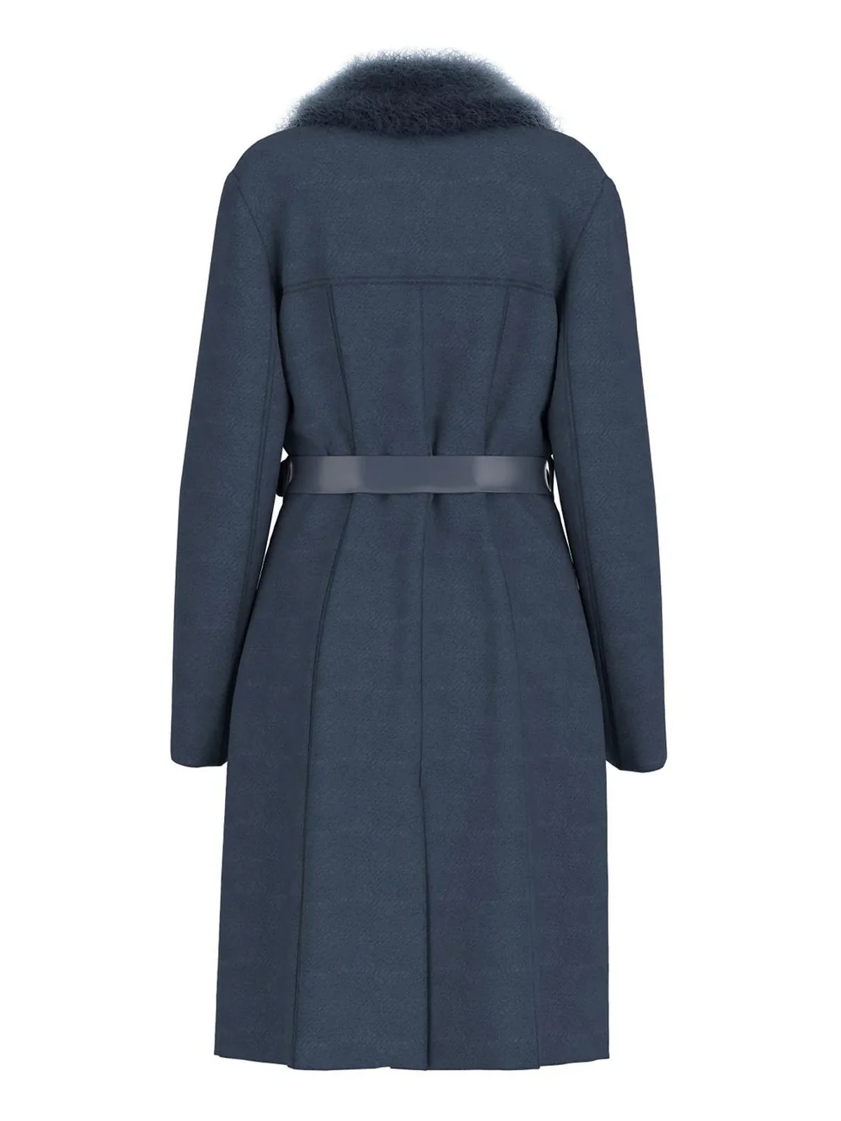 GUESS Cappotto Donna NEW PATRICE BELTED COAT W5BL25 W2672 G77G SUITING BLUE - Image 2