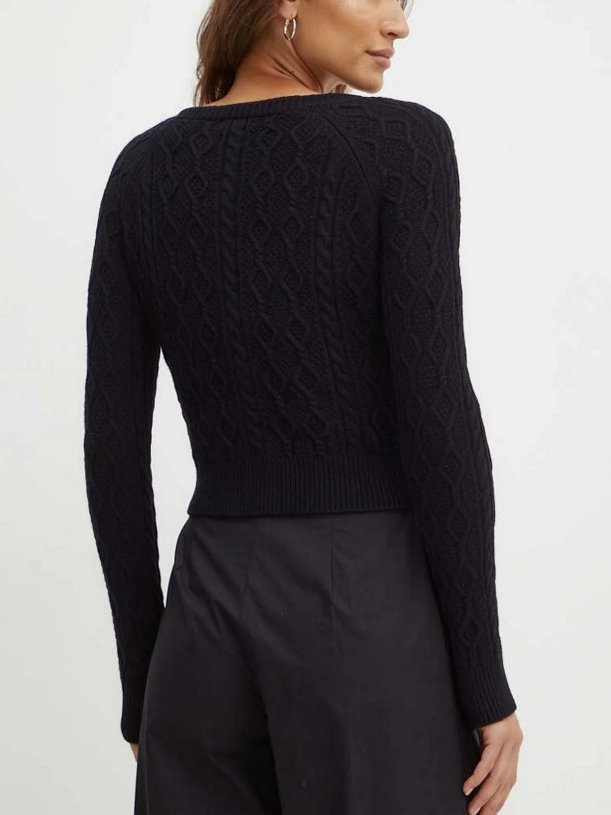 GUESS Cardigan Donna ISABELLE LS VN CARDI SWTR W4YR22 Z37L1 JBLK Nero - Image 3