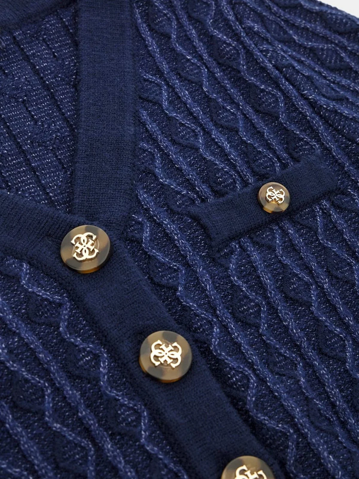 GUESS Cardigan Donna TIFFANY LS VN CARDI SWTR W4BR0F Z3K40 FB84 Blu - Image 3